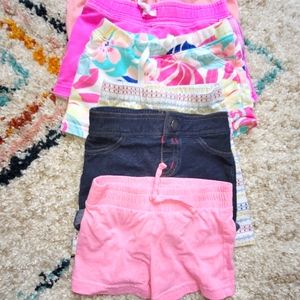Lot of 6 shorts, 2t/3t